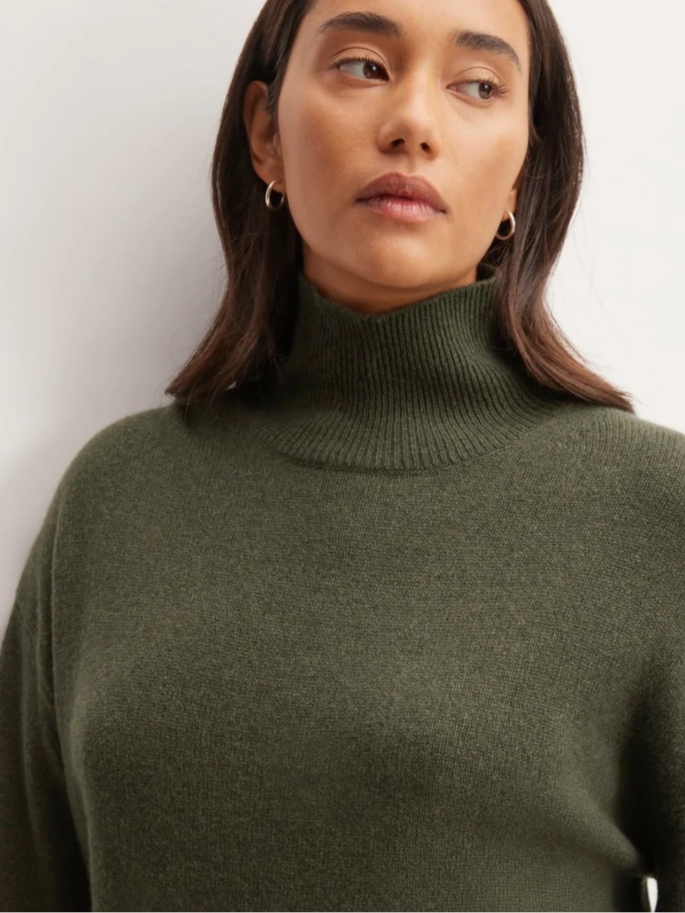 EVERLANE THE CASHMERE OVERSIZED TURTLENECK  size medium - Picture 4 of 13